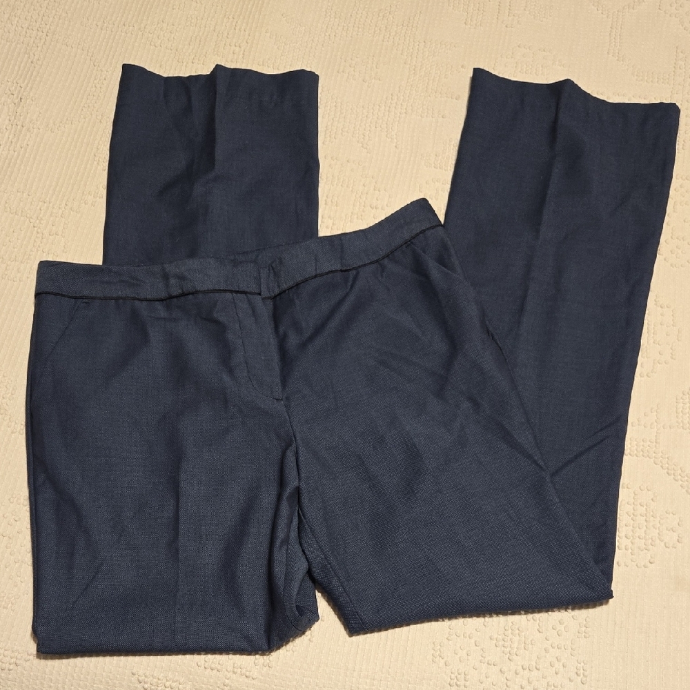 Worthington Navy Blue Dress Pants With Black Trim